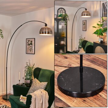 Baloca Lampadaire, Lampadaires arc Noir, 1 lumière