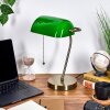 Tremoceira Lampe de banquier, Lampe de bureau, Lampe à poser Vieux laiton, 1 lumière