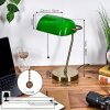 Tremoceira Lampe de banquier, Lampe de bureau, Lampe à poser Vieux laiton, 1 lumière