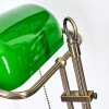 Ragaz Lampe de banquier, Lampe de bureau, Lampe à poser Vieux laiton, 1 lumière