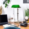 Ragaz Lampe de banquier, Lampe de bureau, Lampe à poser Vieux laiton, 1 lumière