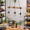 Ripoll Suspension, Boule lumineuse, Suspension Écru, Noir, 3 lumières