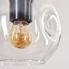 Ripoll Suspension, Boule lumineuse, Suspension Écru, Noir, 3 lumières