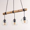 Ripoll Suspension, Boule lumineuse, Suspension Écru, Noir, 3 lumières
