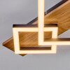 Cabanas Plafonnier LED Couleur bois, Noir, 1 lumière