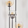 Koyoto Lampadaire 30 cm Bois foncé, Noir, 4 lumières