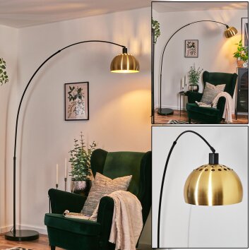 Baloca Lampadaire, Lampadaires arc Noir, 1 lumière