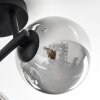 Chehalis Plafonnier, Boule lumineuse Clair, Fumé, 3 lumières