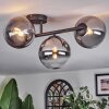 Chehalis Plafonnier, Boule lumineuse Clair, Fumé, 3 lumières
