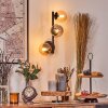 Chehalis Boule lumineuse, Applique murale Ambre, Fumé, 3 lumières