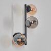 Chehalis Boule lumineuse, Applique murale Ambre, Fumé, 3 lumières