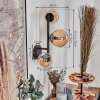 Chehalis Boule lumineuse, Applique murale Ambre, 3 lumières