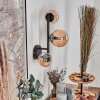 Chehalis Boule lumineuse, Applique murale Ambre, 3 lumières