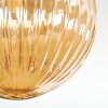 Chehalis Plafonnier, Boule lumineuse Ambre, 3 lumières