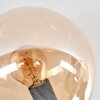 Gastor Plafonnier, Boule lumineuse Ambre, Clair, Fumé, 10 lumières