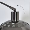 Baloca Lampadaire Chrome, Noir, 1 lumière