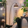 Baloca Lampadaire Chrome, Noir, 1 lumière