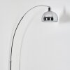 Baloca Lampadaire Chrome, Noir, 1 lumière