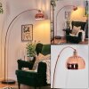 Baloca Lampadaire Cuivre, Noir, 1 lumière