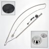 Baloca Lampadaire Nickel mat, Noir, 1 lumière