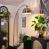 Baloca Lampadaire Nickel mat, Noir, 1 lumière