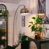Baloca Lampadaire Nickel mat, Noir, 1 lumière
