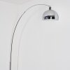 Baloca Lampadaire Chrome, Noir, 1 lumière