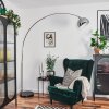 Baloca Lampadaire Chrome, Noir, 1 lumière