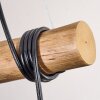 Ripoll Suspension, Boule lumineuse, Suspension Écru, Noir, 3 lumières