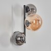 Chehalis Boule lumineuse, Applique murale Ambre, Fumé, 3 lumières