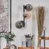 Chehalis Boule lumineuse, Applique murale Ambre, Fumé, 3 lumières