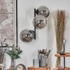 Chehalis Boule lumineuse, Applique murale Fumé, 3 lumières