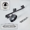 Chehalis Boule lumineuse, Applique murale Fumé, 3 lumières