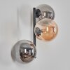 Chehalis Boule lumineuse, Applique murale Ambre, Fumé, 3 lumières