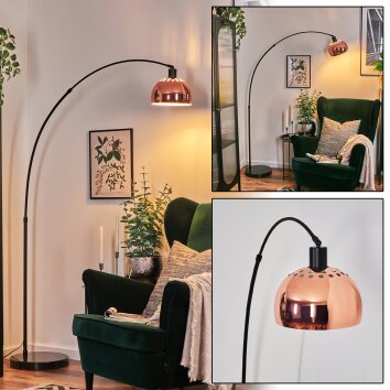 Baloca Lampadaire, Lampadaires arc Noir, 1 lumière