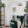 Baloca Lampadaire Chrome, Noir, 1 lumière