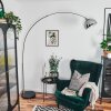 Baloca Lampadaire Chrome, Noir, 1 lumière