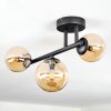 Chehalis Plafonnier, Boule lumineuse Ambre, 3 lumières
