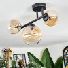Chehalis Plafonnier, Boule lumineuse Ambre, Clair, 3 lumières