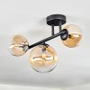 Chehalis Plafonnier, Boule lumineuse Ambre, Clair, 3 lumières