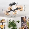Gastor Plafonnier, Boule lumineuse Ambre, Clair, 6 lumières