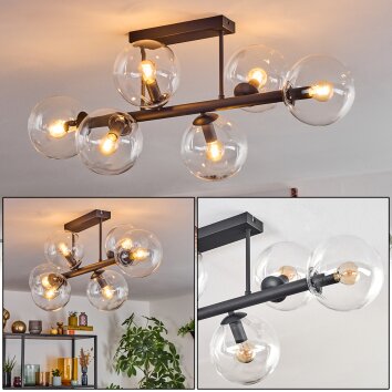 Gastor Plafonnier, Boule lumineuse Clair, 6 lumières