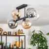 Gastor Plafonnier, Boule lumineuse Ambre, Clair, Fumé, 6 lumières