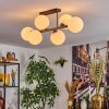Gastor Plafonnier, Boule lumineuse Blanc, 6 lumières