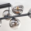 Gastor Plafonnier, Boule lumineuse Clair, Fumé, 8 lumières