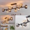 Gastor Plafonnier, Boule lumineuse Ambre, Clair, Fumé, 10 lumières