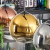 Koyoto Suspension, Boule lumineuse, Suspension Chrome, Or, Clair, Cuivré, Fumé, 3 lumières