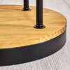 Koyoto Lampadaire 30 cm Bois foncé, Noir, 4 lumières