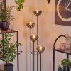 Gastor Lampadaire 30 cm Bois foncé, Noir, 4 lumières