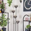 Gastor Lampadaire 30 cm Bois foncé, Noir, 4 lumières